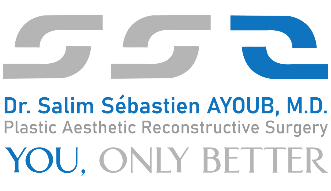 Dr Salim Ayoub Full logo gray and Blue PNG - You Only Better